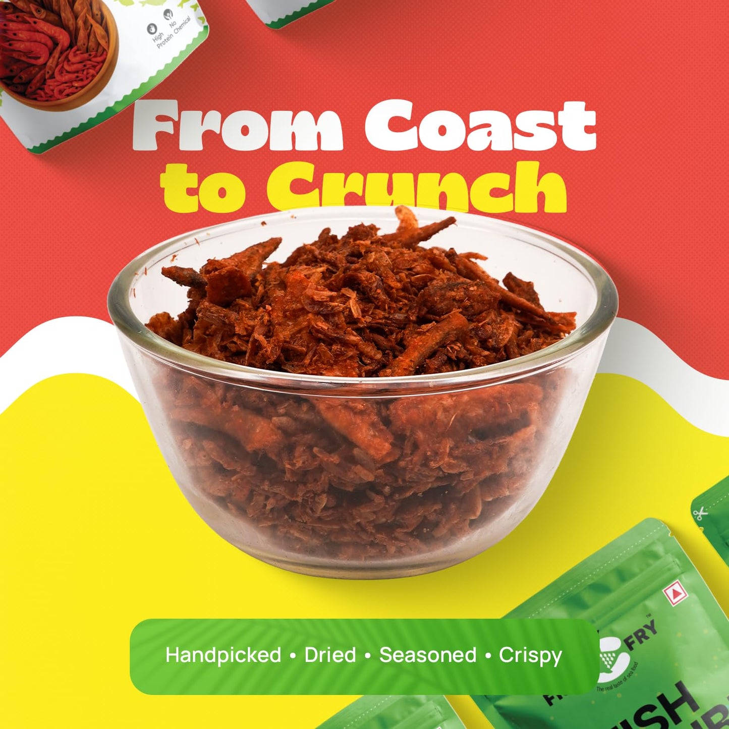 Dry Fish Fry Fish Mixture Farsan